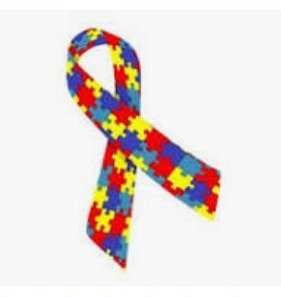 Fita colorida que representa o autismo
